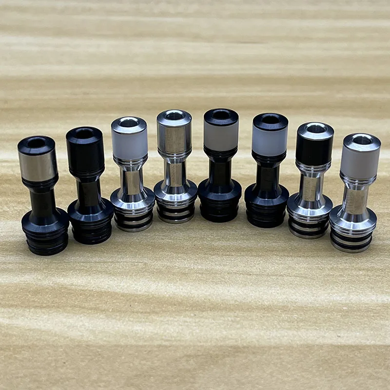 Il più nuovo 415 Long drip tip 510 thread 316ss pom peek bocchino 3mm vape tips per RDA RBA RTA tank atomizzatori accessorio E-cigs
