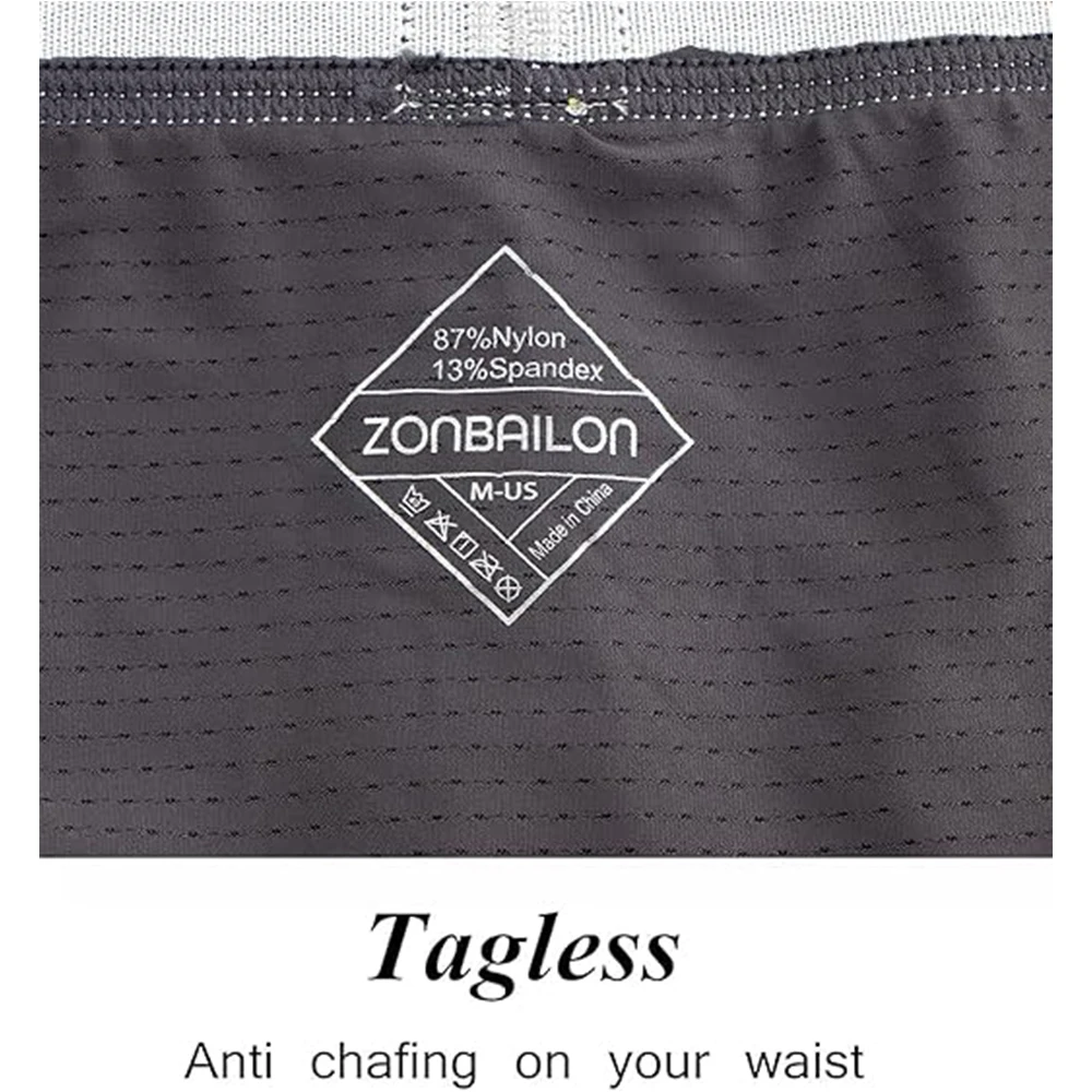 Jinshi Men‘s Boxer Briefs Nylon Big U Pouch Breathable Soft Men Underwear With Flex Waistband Men Boxers