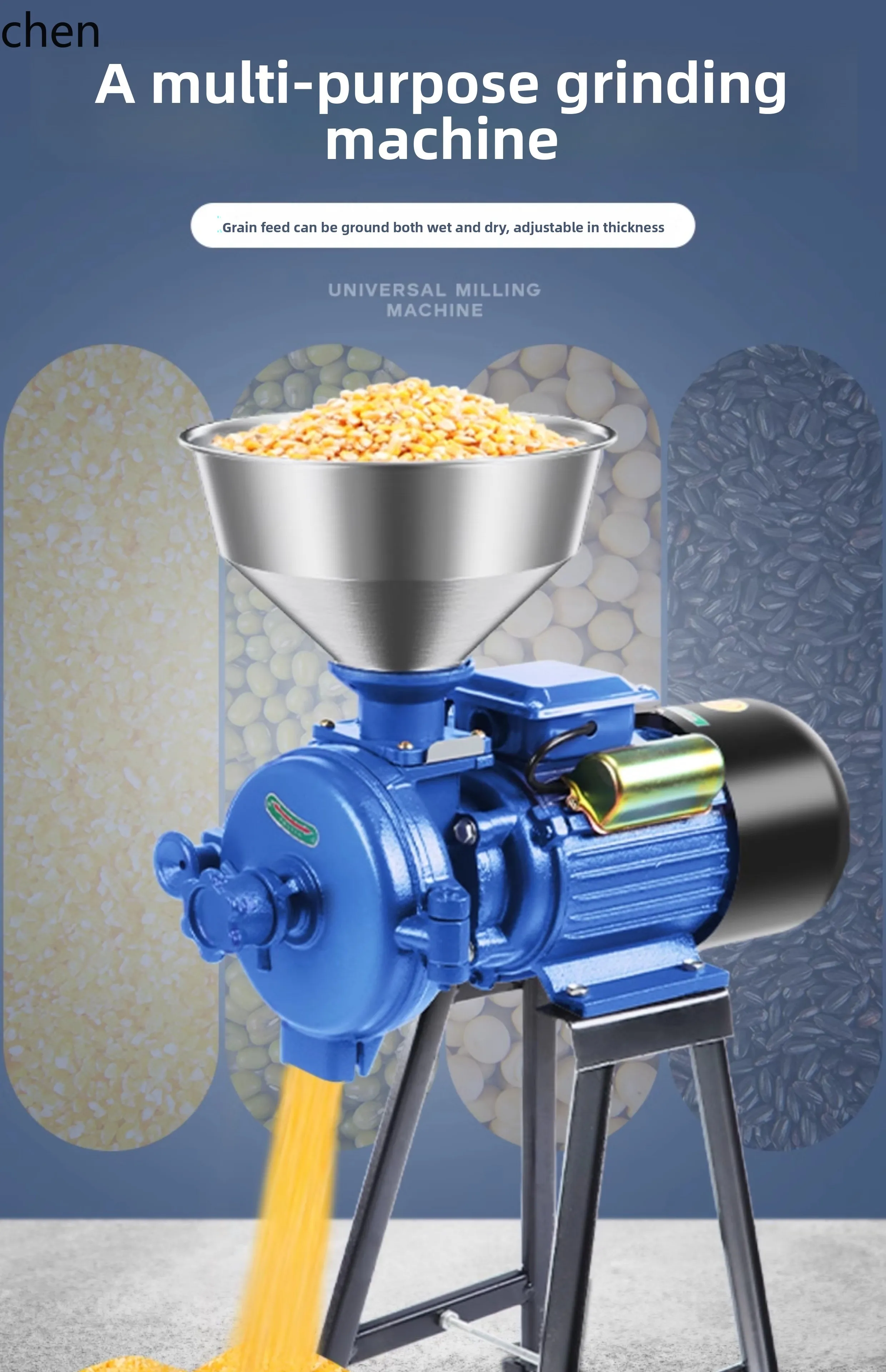 

YXY Corn grinder Household milling dry and wet dual-purpose small commercial whole grain ultrafine feed mill