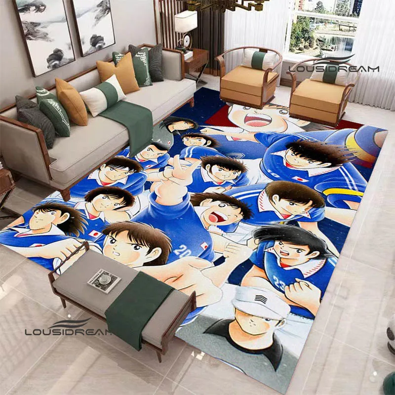 Captain Tsubasa Cartoon carpet living room bedroom carpet balcony bathroom non-slip door mat photography props birthday gift