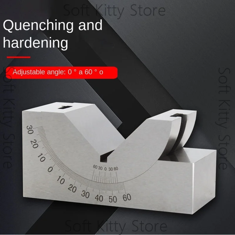 Model 09826 High Precision Angle Gauge Block 0.01 Accuracy V-Block Slope Dresser for Milling Machining Setup