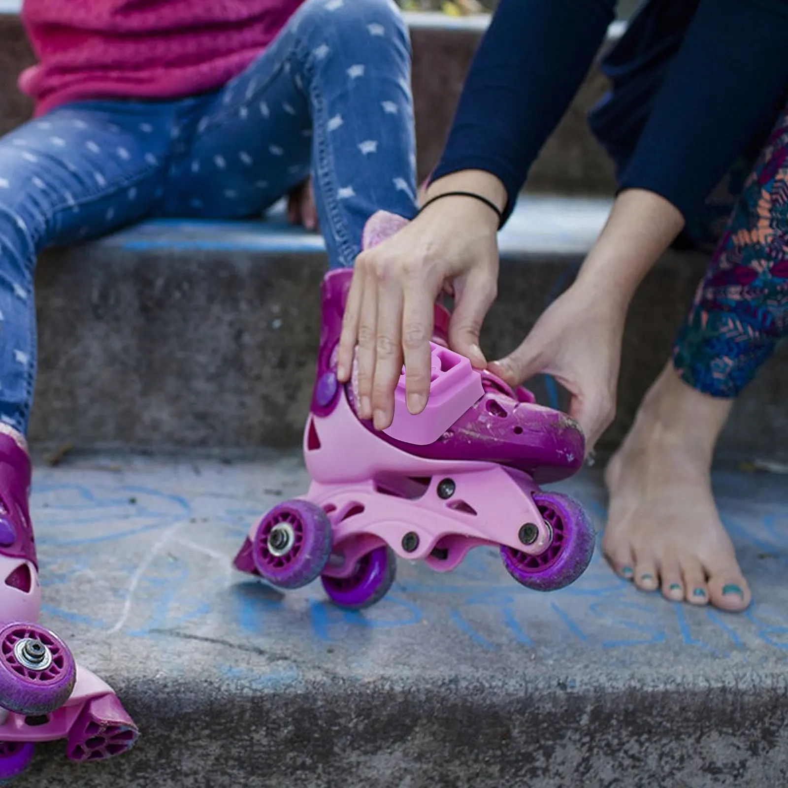 

Purple Roller Skate Brake Blocks for Wear Resistant Quick Braking Shock Absorbing Bright Color Safe Inline Skates Brake