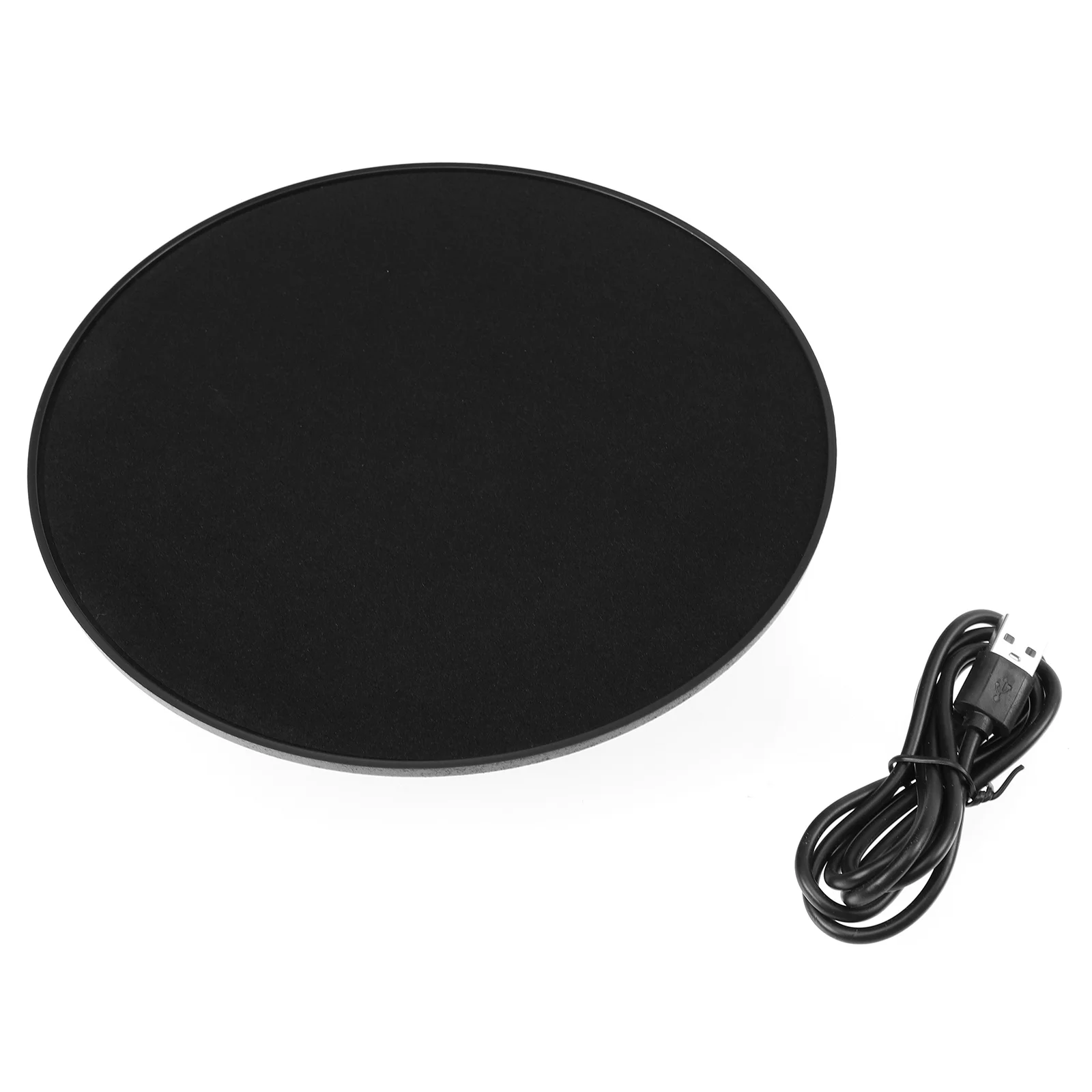 

Electric USB Powered Rotating Turntable Display Rack Anti-Skid Jewelry Display Stand Rotatable Jewelry Show Case