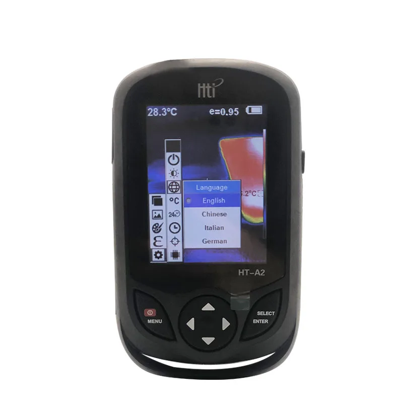 2026 HT-A1 HT-A2 100-240V 3.2inch Mobile Phone Type HD Thermal Imaging Camera IR Thermometer 320x240 0.07C 5 Color Palettes
