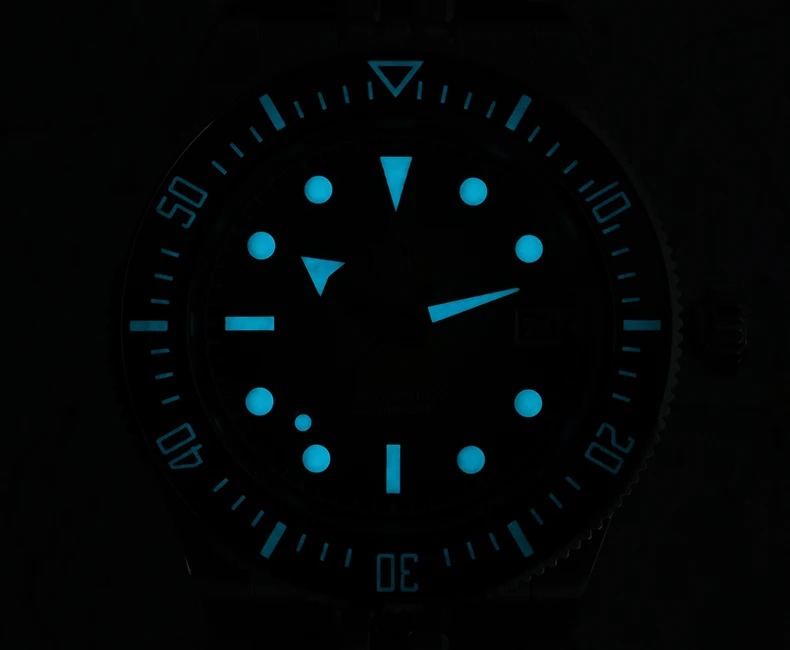 San Martin Orologio da sub da uomo Orologio da polso meccanico automatico Zaffiro 20Bar Lunetta in ceramica Lume Miyota 9015 Quadrante JianZhan sfumato