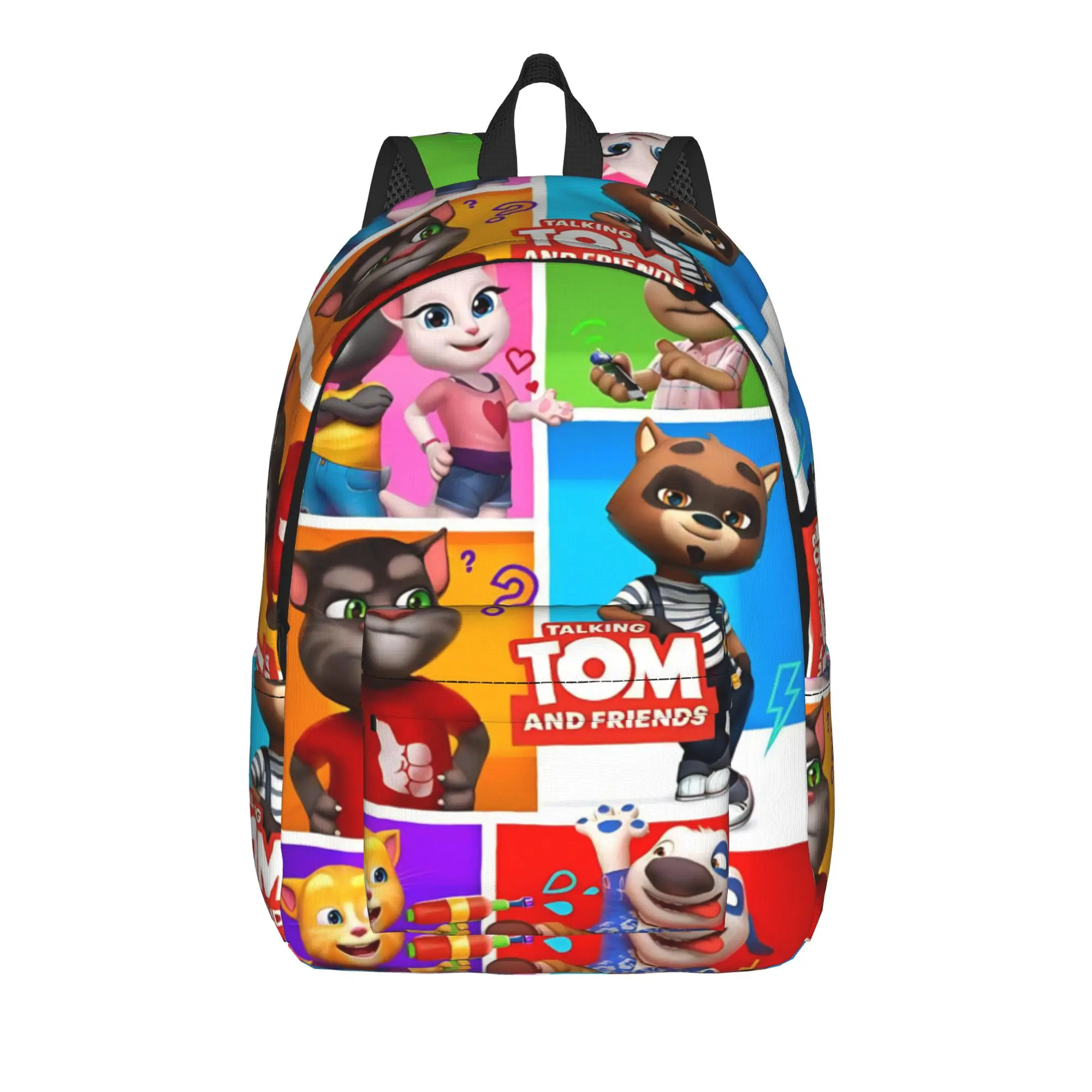 T-Talking T-Tom And F-Friends Backpack for Men Women Teenage Student Hiking Travel Daypack  Laptop Canvas Bags Sports