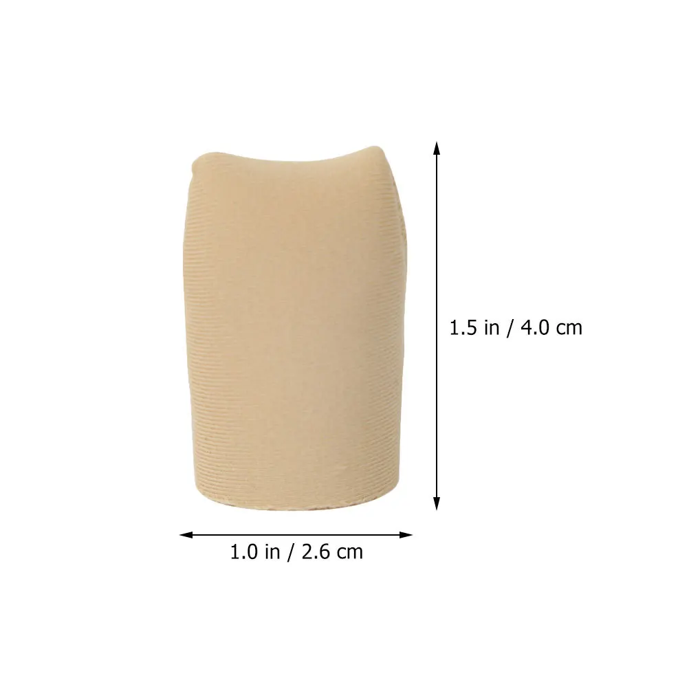 2 paia di protezioni per le dita dei piedi antiusura, foderate in silicone, copertura superiore chiusa per alleviare il dolore, maniche flessibili e traspiranti, confortevoli