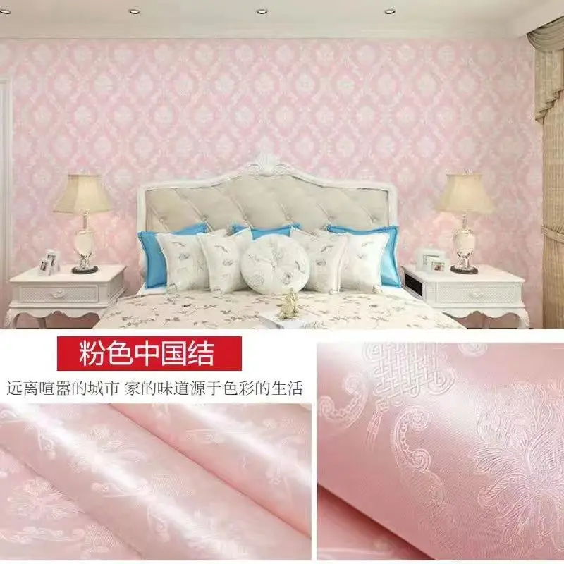 Wallpaper self-adhesive  waterproof  moisture-proof  washable dormitory female embossed  warm bedroom wallpaper wall sticker