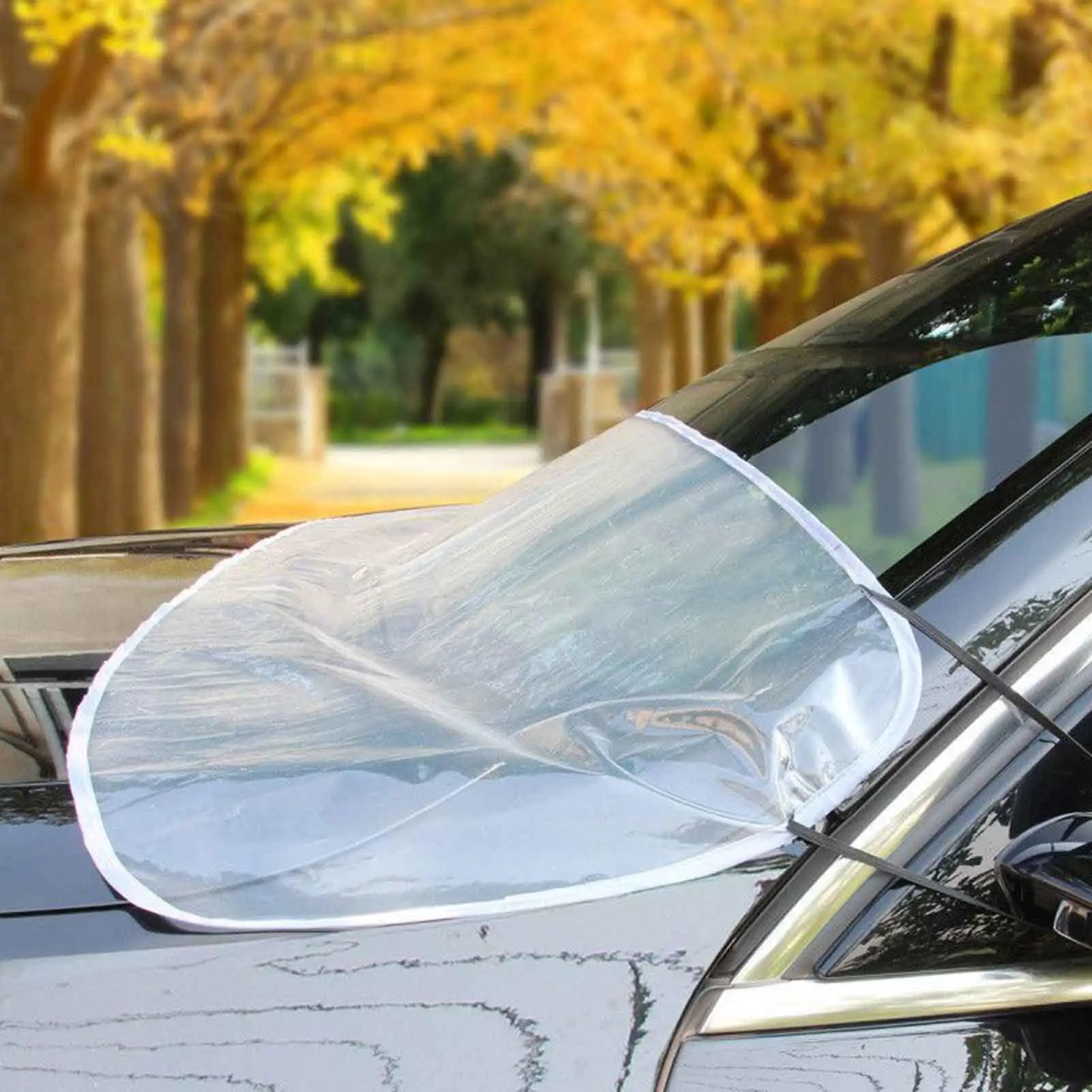 

Car Frost Windshield Cover Front Windshield Rain Trough Protection Cover Block Fallen Leaves DustProof Pad Waterproof Protective