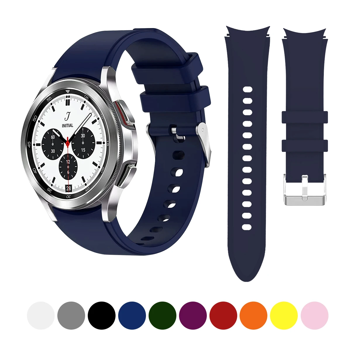 Strap for Samsung Galaxy Watch 4 Classic 5 5Pro 46mm 42mm Smartwatch Silicone Seamless Bracelet correa Galaxy Watch 44 40mm Band