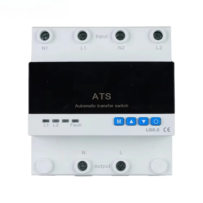 New Model 63A Automatic Transfer Voltage and Current protection Adjustable Dual Power Conversion Switch