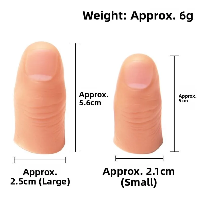 Silicone Prosthetic Fingertips Nail Beauty Half Finger Toe Covers Simulation Disability Thumb Covers Hand Protection Supplies