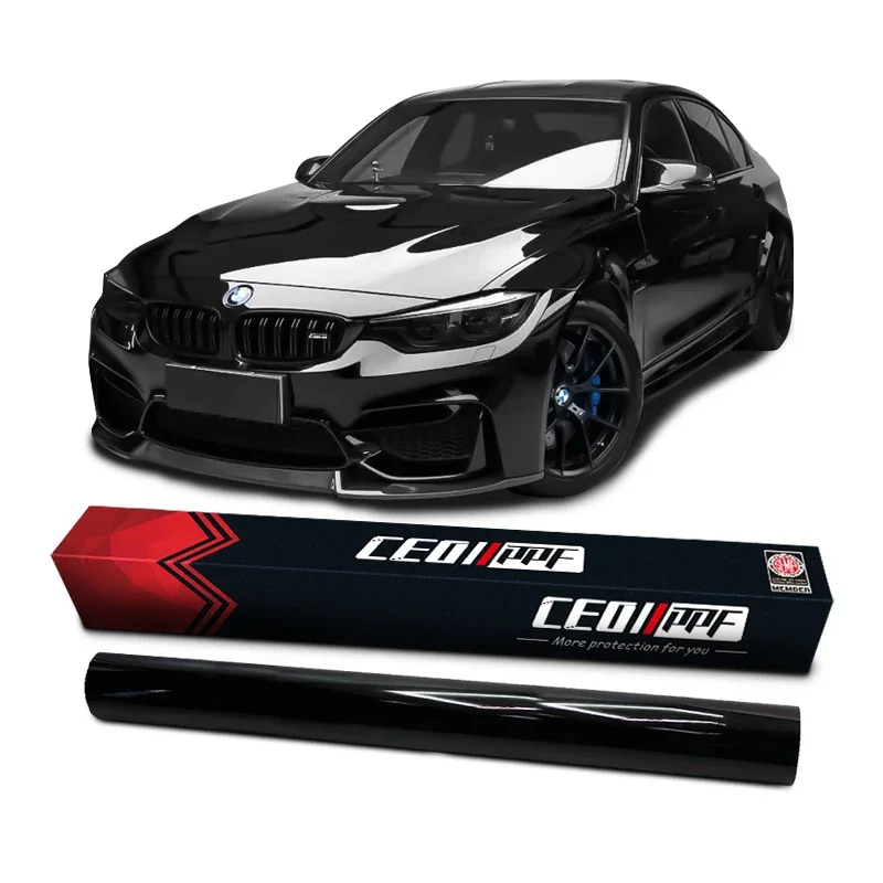 

Глянцевая черная пленка PPF против царапин, самовосстанавливающаяся пленка из ТПУ-ультра BLK, защитная пленка для автомобильной краски