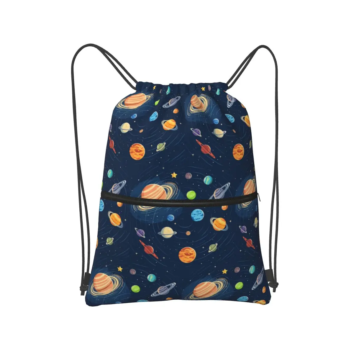 Solar System Space Planets Universe Backpacks Multi-function Drawstring Bundle Pocket Storage Bag Book Bags for Travel School