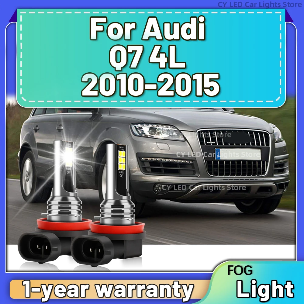 

2 шт. светодиодные противотуманные фары H11, сверхъяркие, 16000 лм, 6000K, белый свет, 12В, Plug and Play, для Audi Q7 4L 2010-2015 годов выпуска