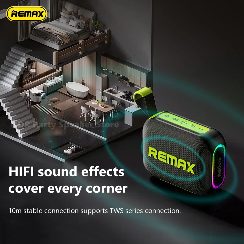 Mini Portable Speakers Bluetooth Wireless Subwoofer Outdoor IP67 Waterproof Dustproof Powerful Extra Loud Volume with Rich Bass