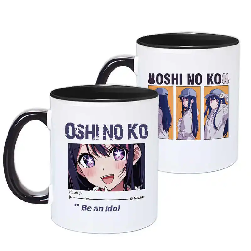 Anime Oshi No Ko Ruby Aqua Hoshino Ai Arima Kana tazas Cosplay cerámica café taza de agua hombres mujeres dibujos animados taza para beber regalo de Navidad