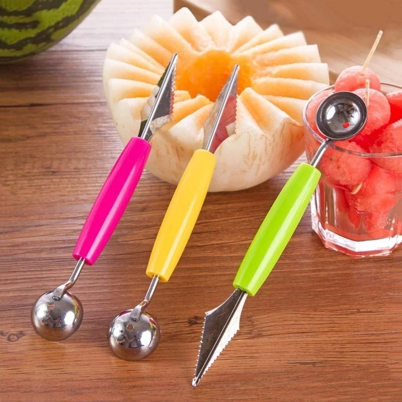 Utensilios tallado fruta verdura Scoop Ballers Cutter Chop Gadgets - imagen 2