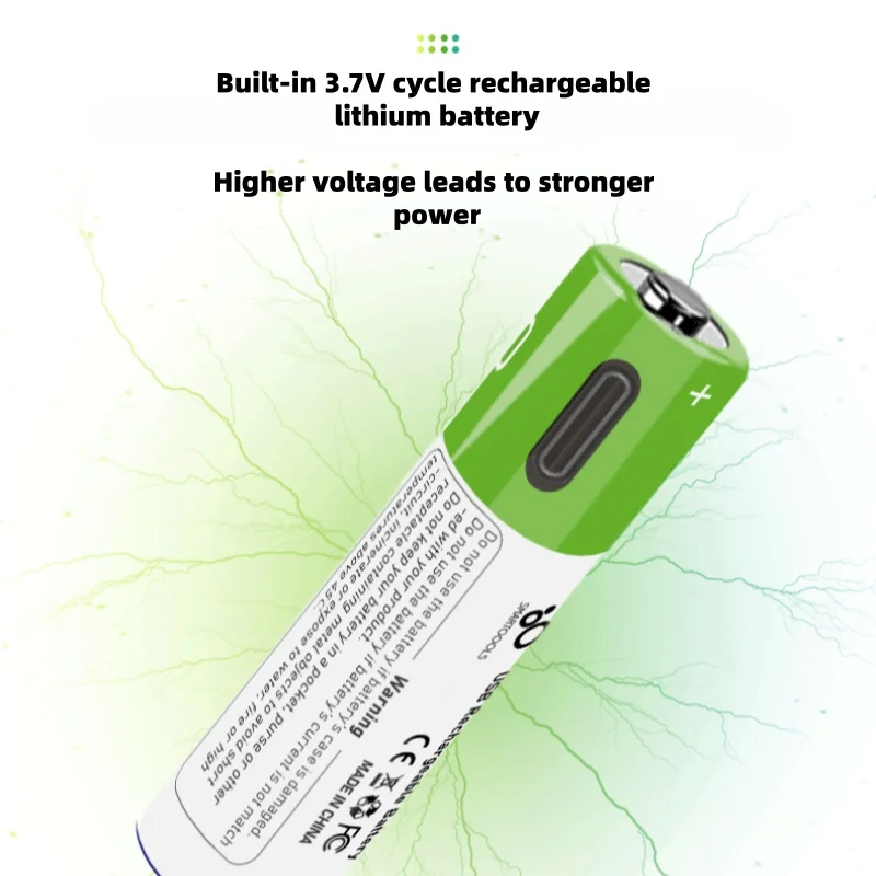 

The 10440/TYPE-C Fast-charging Battery Is Equipped with A Built-in 3.7V Cycle Charge and Can Be Used for 1200 Cycles At 750 Mah