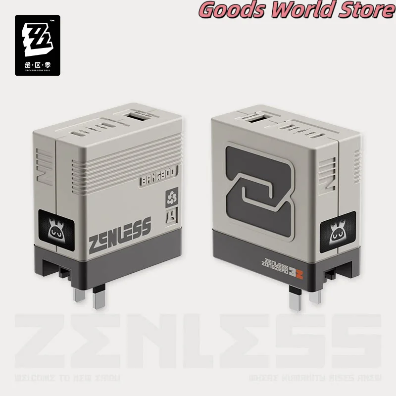 En stock: Adaptador de carga rápida Zenless Zone Zero ZZZ Rapid Power Pro Series de 140W con nitruro de galio y tres puertos, regalo de disfraz de cosplay.