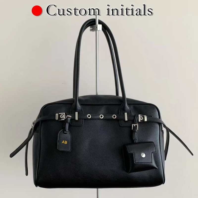 Custom Initials Pillow Bags For Women Luxury Designer Handbag And Purses 2025 New In PU Top Handle Belt Buckle Underarm Shoulder