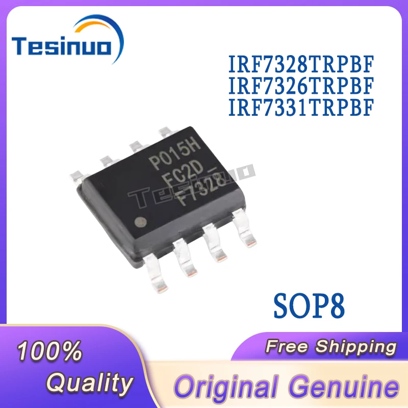 10/PCS New Original IRF7328TRPBF IRF7326TRPBF IRF7331TRPBF SOP-8 N+P Channel 55V/4.7A Patch MOSFET Tube In Stock