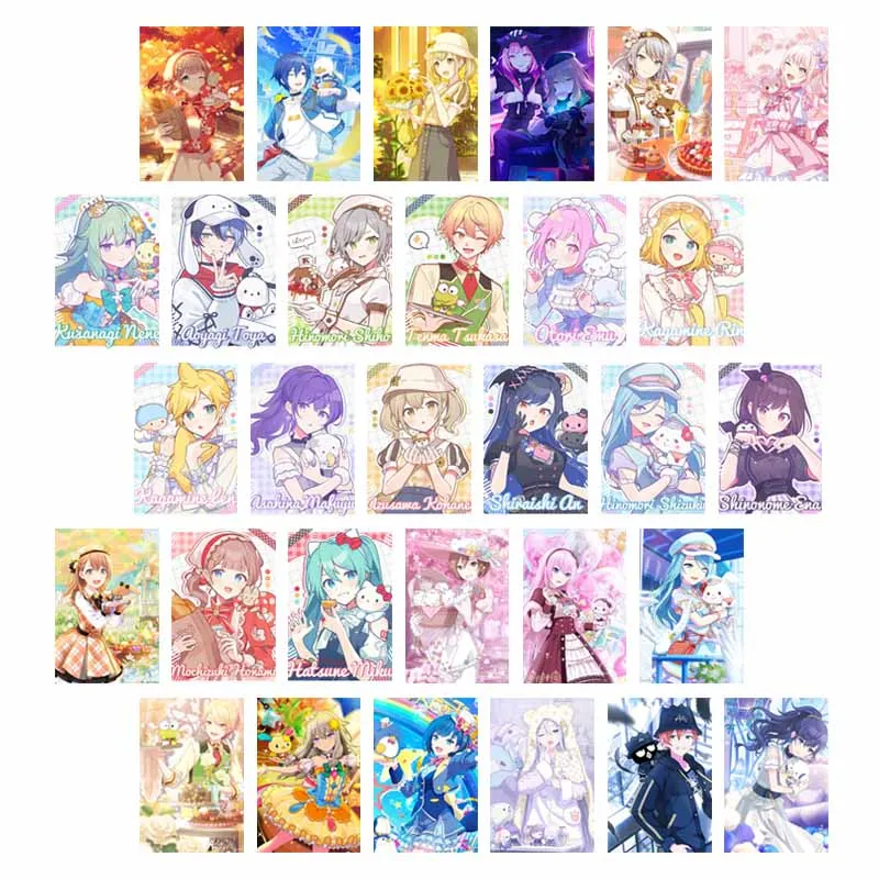 10/30 قطعة مشروع لطيف Sekai الشكل المشارك بطاقة روي موموي إيري الكرتون جدار الكولاج عدة النوم ديكور المنزل بطاقات المراهقين المقتنيات #1