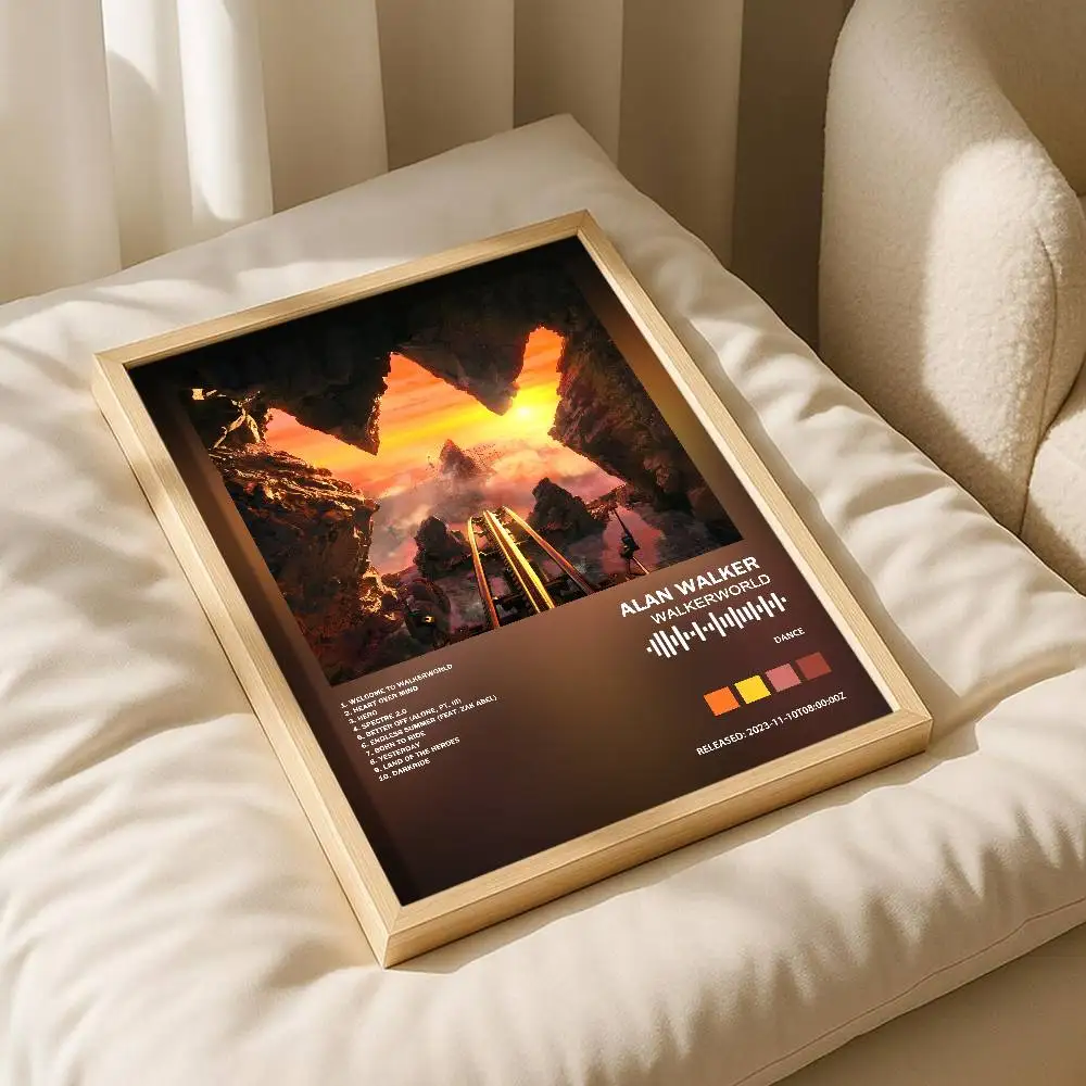 Alan Walker  Poster Self adhesive Art Waterproof Paper Sticker Wall Room Decor Print Home