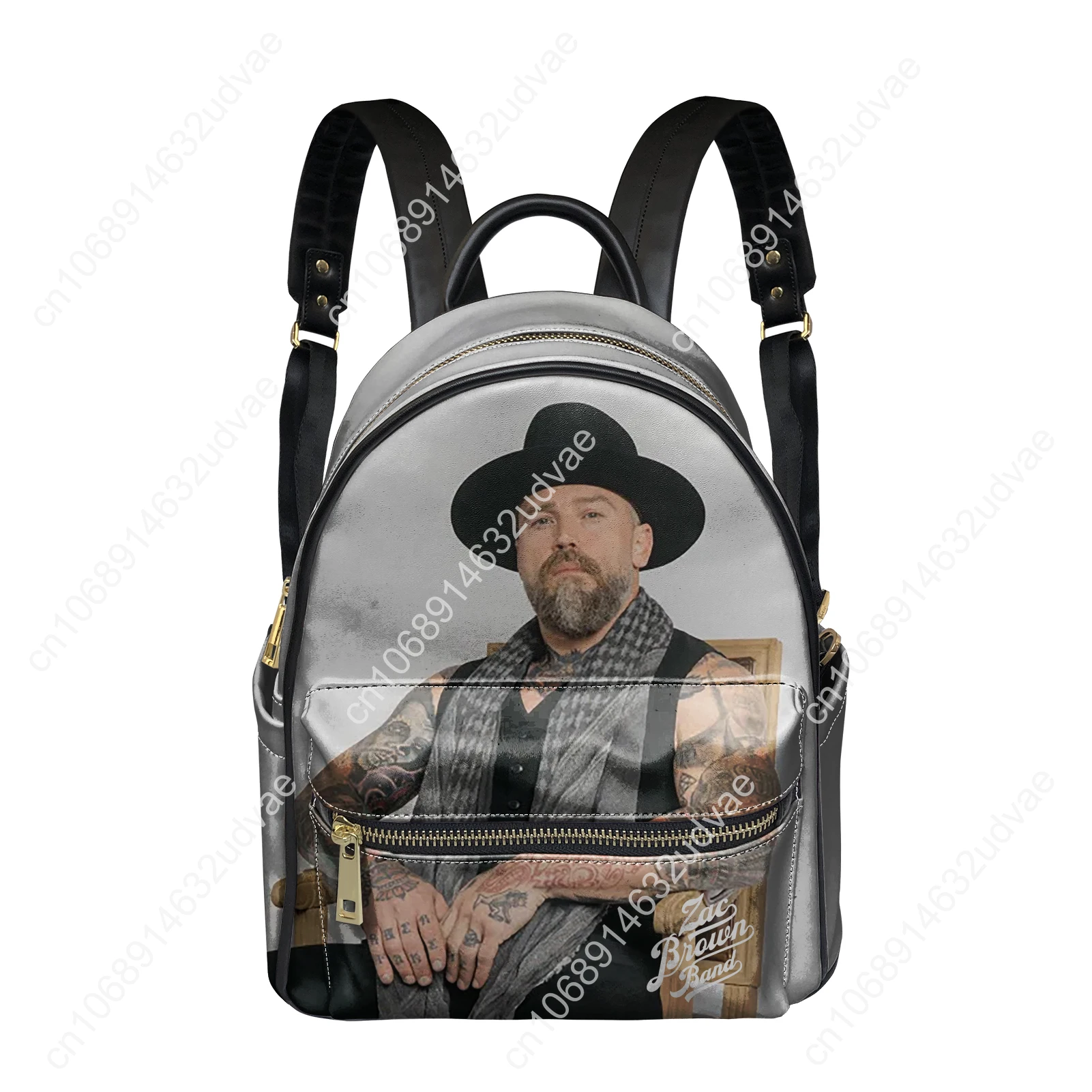 Zac Brown Backpack Womens Men Knapsack Personalized Text Image Double Shoulder Bag Business Travel Bookbag Rucksack Gift Daypack