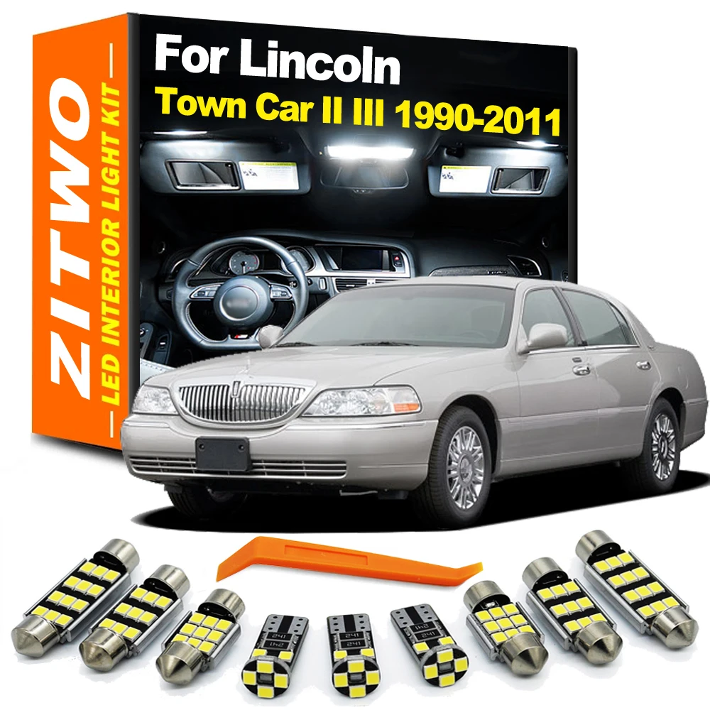 ZITWO LED Interior Light Kit For Lincoln Town Car Towncar 1990- 2005 2006 2007 2008 2009 2010 2011 Dome Reading Bulb Accessories