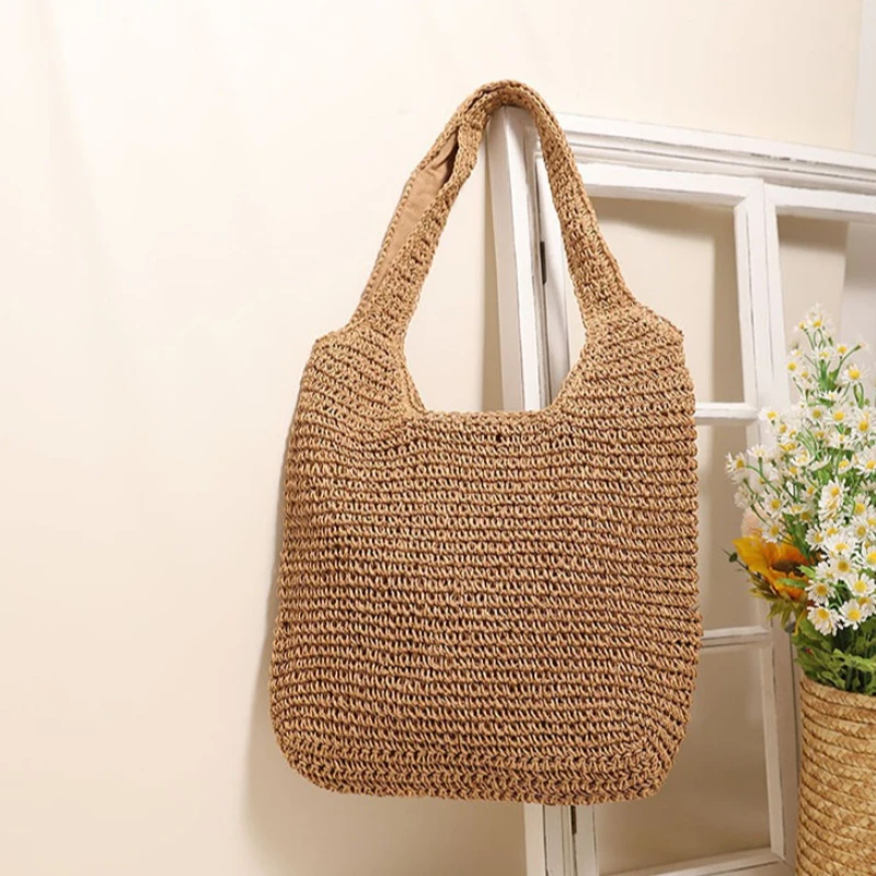Bolso Hobo de Paja Tejido a Ma - Luxury Beach Bags Ysl reseña y precio