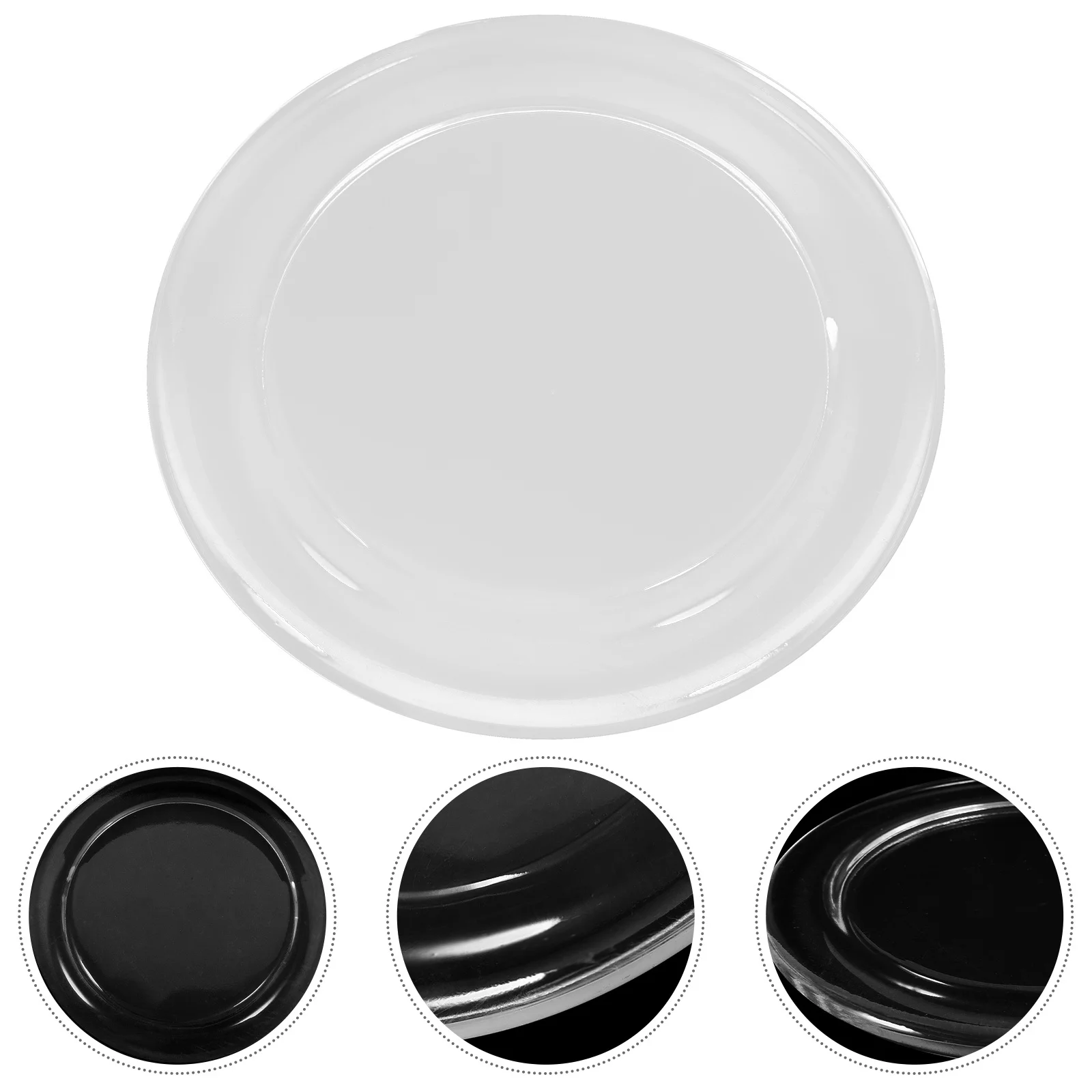 

Holder Glass Tea Light Candlestick Holders Transparent Plate for Aromatherapy Tray