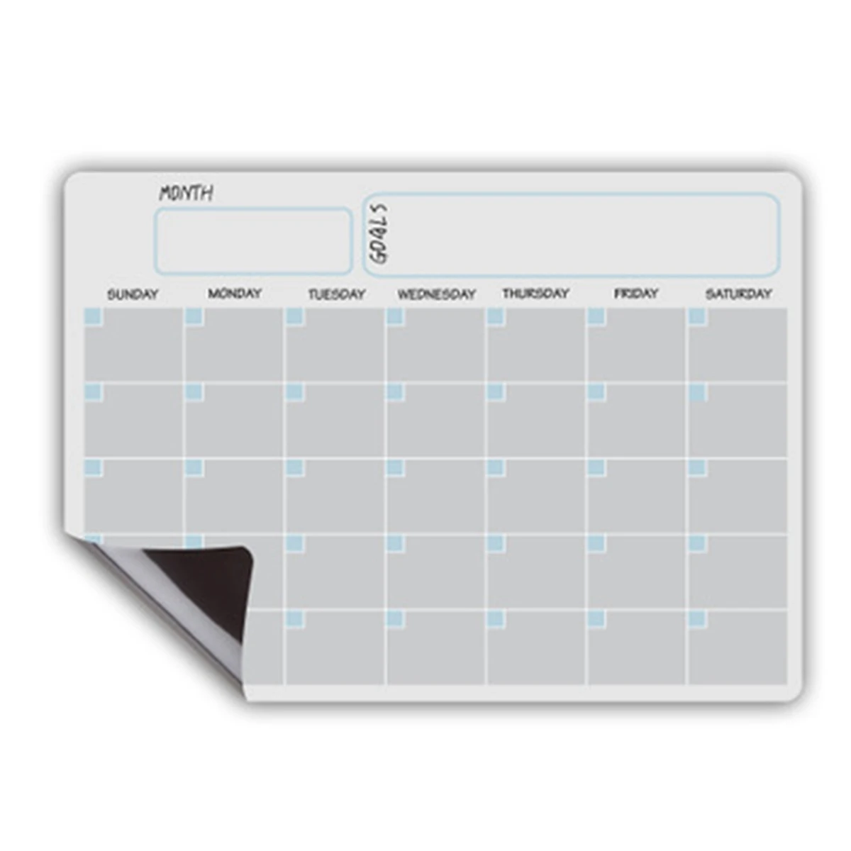 A3 Magnetic Monthly Weekly Planner Calendar Table Dry Erase Fridge Sticker Message Board White