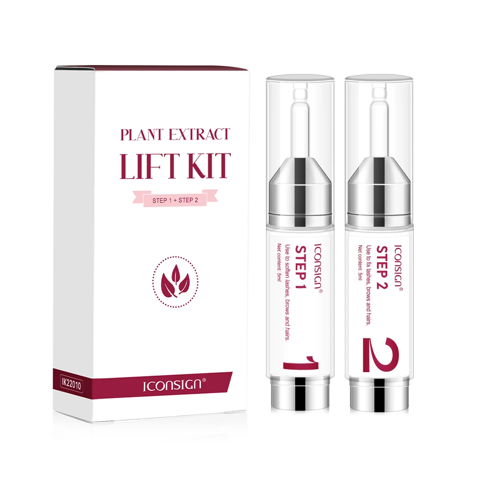 2 Bottiglie/5ml Integratore Liquido Lash Lift Lozione Kit Sollevamento Ciglia Permanente Fissazione Lozione Sollevamento Ciglia Eye Lash