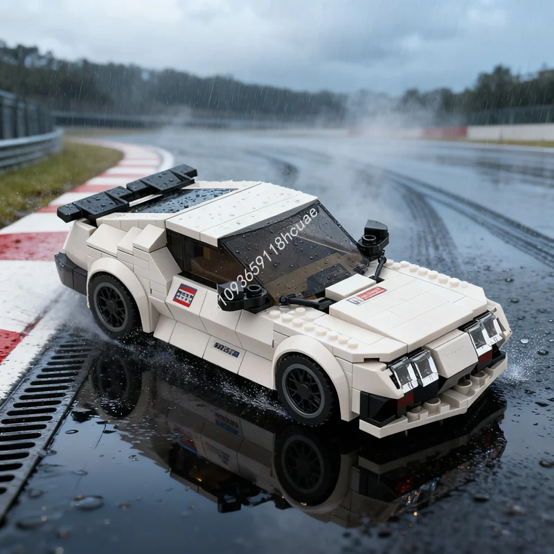 323개 MOC 르노 알파인 시티 챔피언즈 슈퍼카 모델 블록 장난감 조립 크리스마스 선물 아이디어 교육용 블록 어린이용