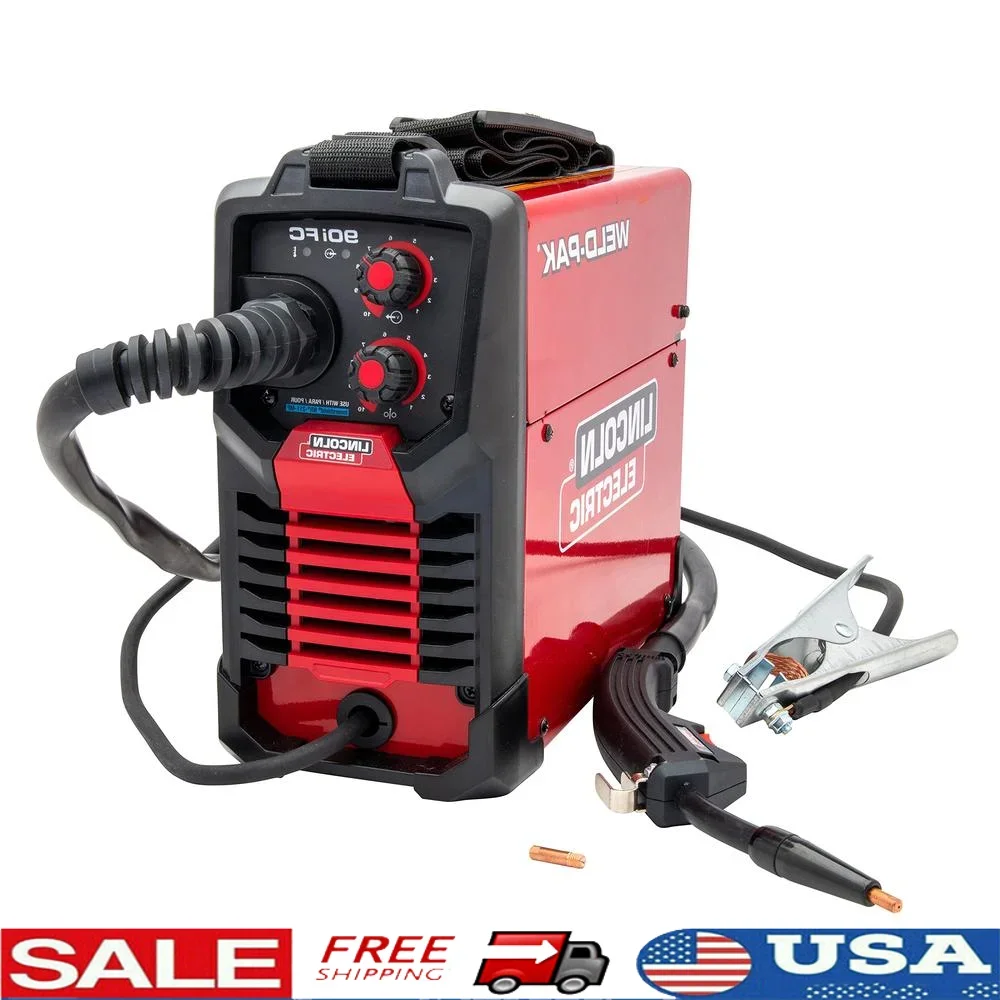 90i FC Flux Core Wire Feed Welder Portable 120V Welding Machine Lightweight Accessories Included Easy Operation Ideal Small Jobs