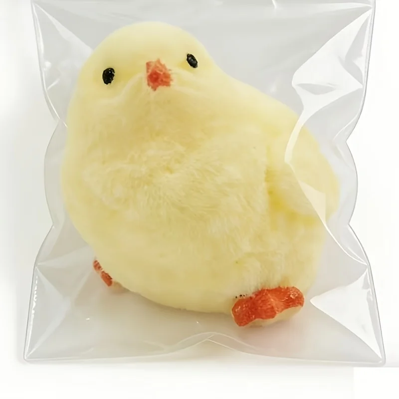 Durable Cute Chicken Toy, Handmade Plush Sensory Toy, Stress Relief Squeeze Toy, Classroom Reward, Birthday Gift, Party Favor, S