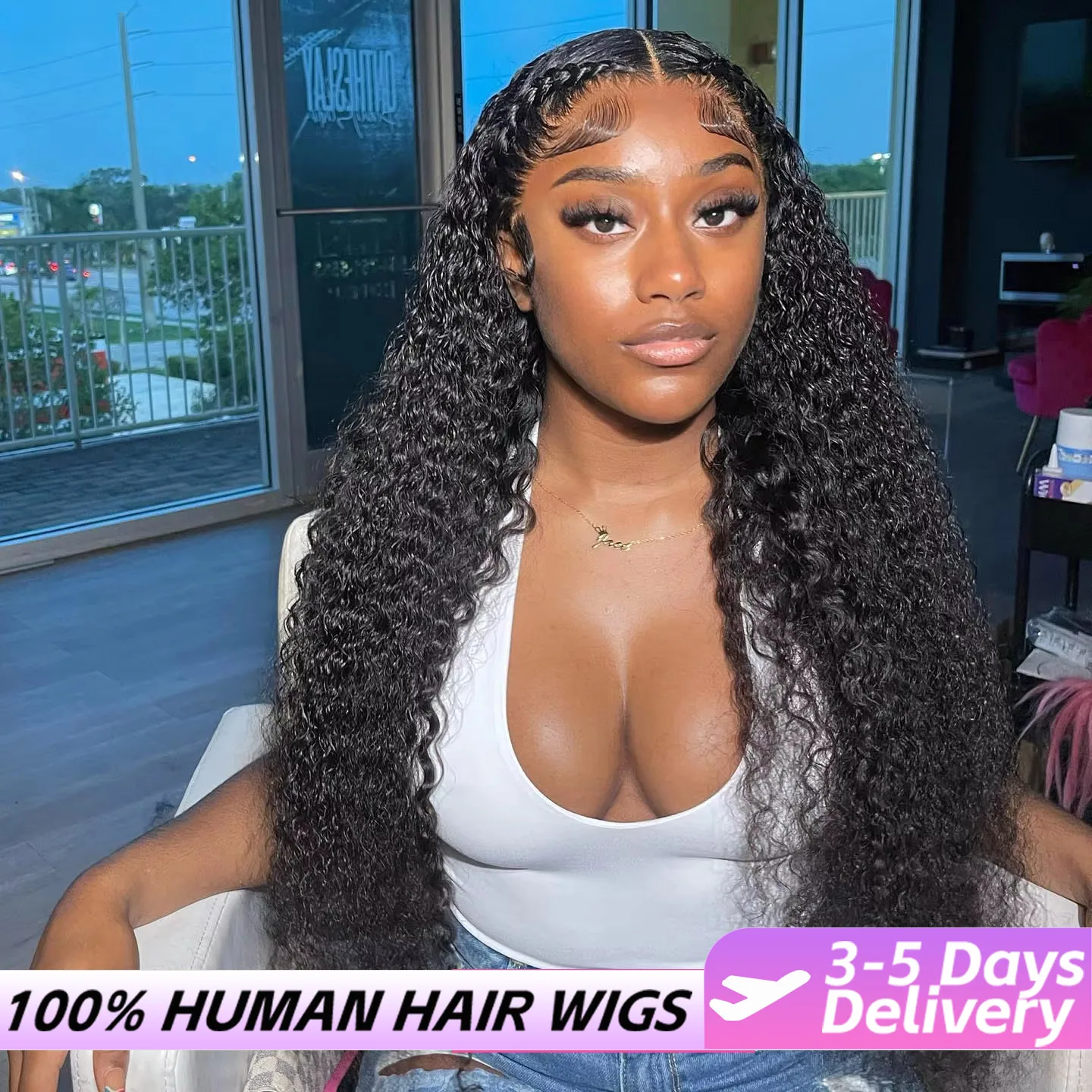 

Deep Wave Wigs 13x6 Hd Lace Human Hair Wig 250 Density Pre Plucked Brazilian Curly Human Hair Wig 30 40 Inch For Women