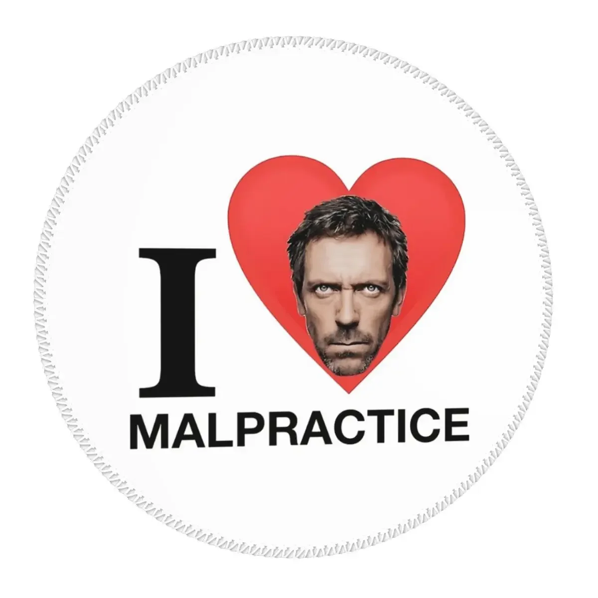 Dr House MD TV Round Mouse Pad Computer Keyboard Mouse Mat Gaming Laptop Desk Mat Office Accessories Table Mats