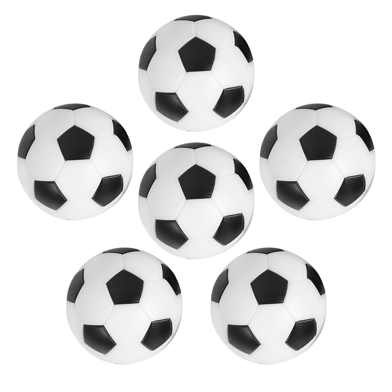 

6PCS Small Football Style Table Ball Foosball Hard Plastic Table Ball Counterpart Game Children Toy