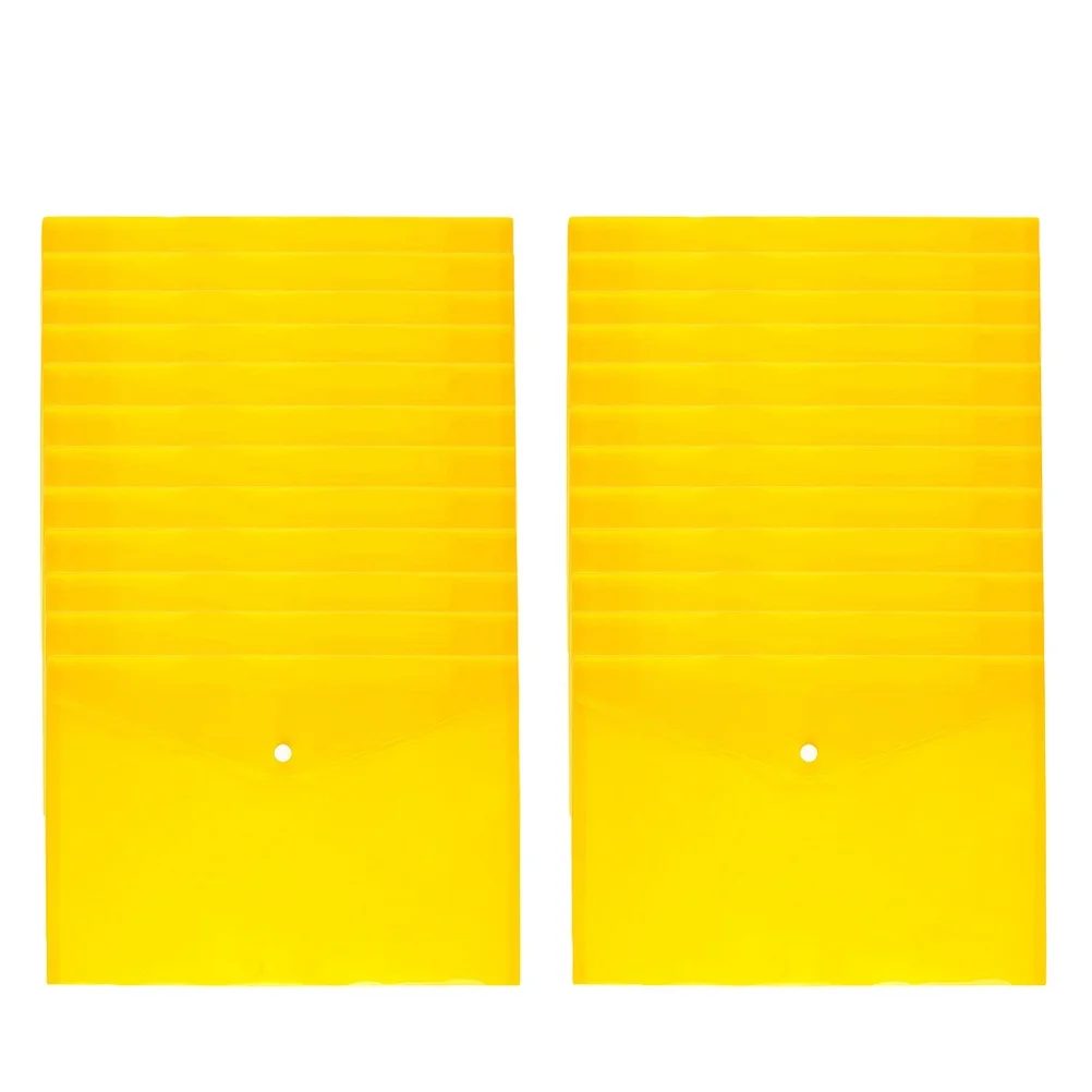 

Органайзер для документов, 24 шт., прозрачная папка для файлов, желтая, классический размер А4, устойчивый к разрыву, водостойкий держатель для документов