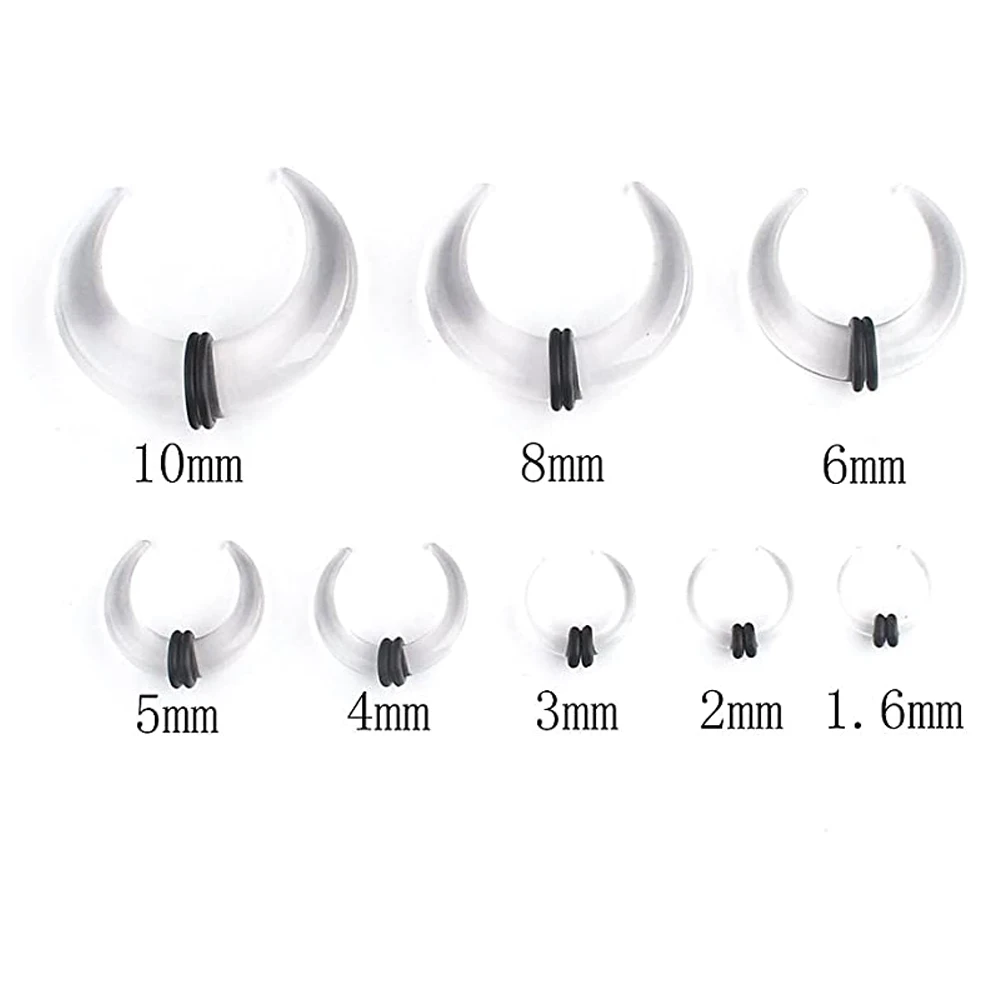 Ear Body Piercing Kit Acrylic Tapers, 8 PCS