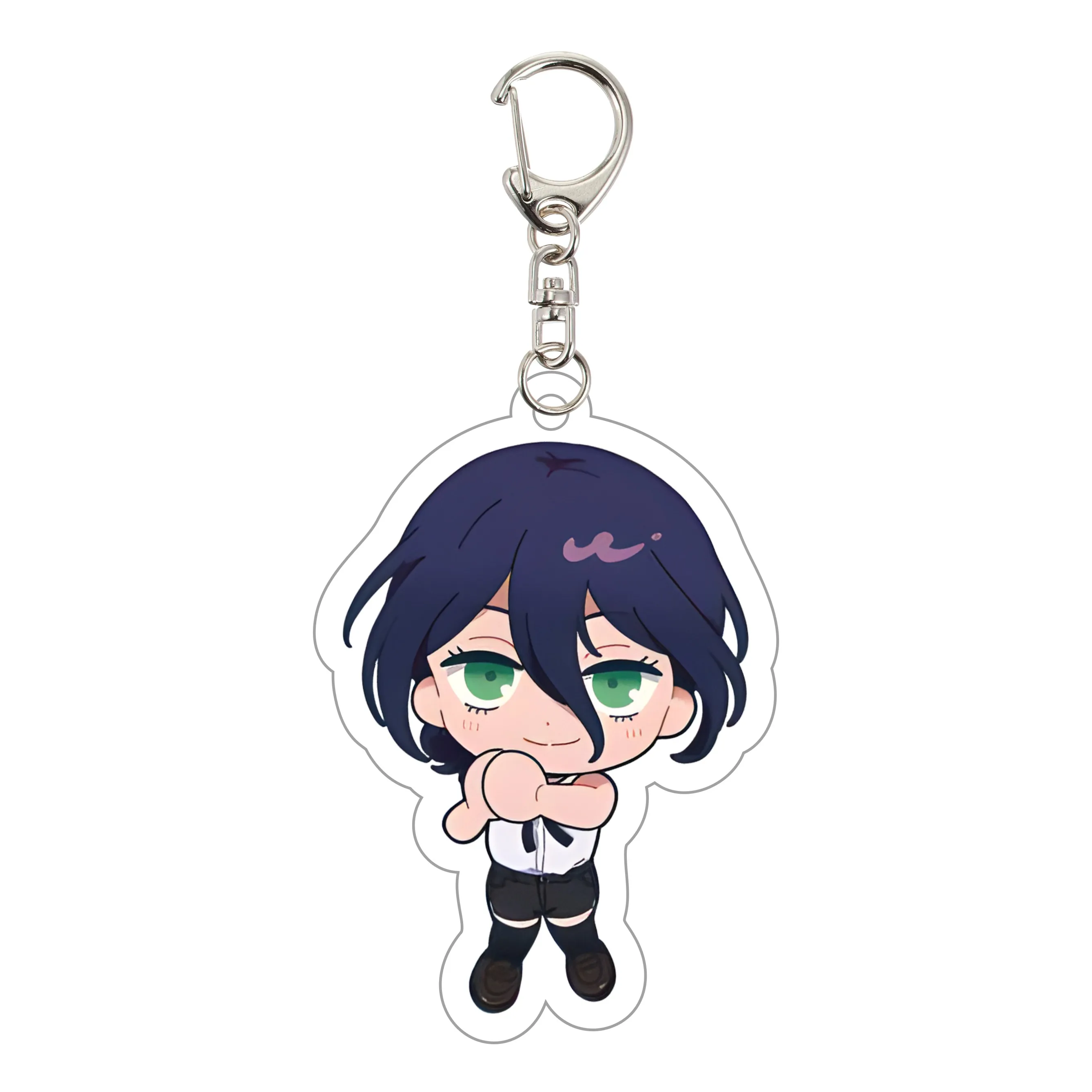 أنيمي بالمنشار رجل المفاتيح Denji/Pochita/Makima/الطاقة الاكريليك نموذج لوحة هدية الكريسماس الديكور لحقائب الظهر ومفاتيح السيارة