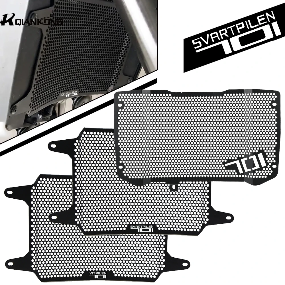Motorcycle Radiator Grille Guard Cover Fuel Tank Protect For Husqvarna Svartpilen Vitpilen 701 Vitpilen701 2018 2019 2020 2021