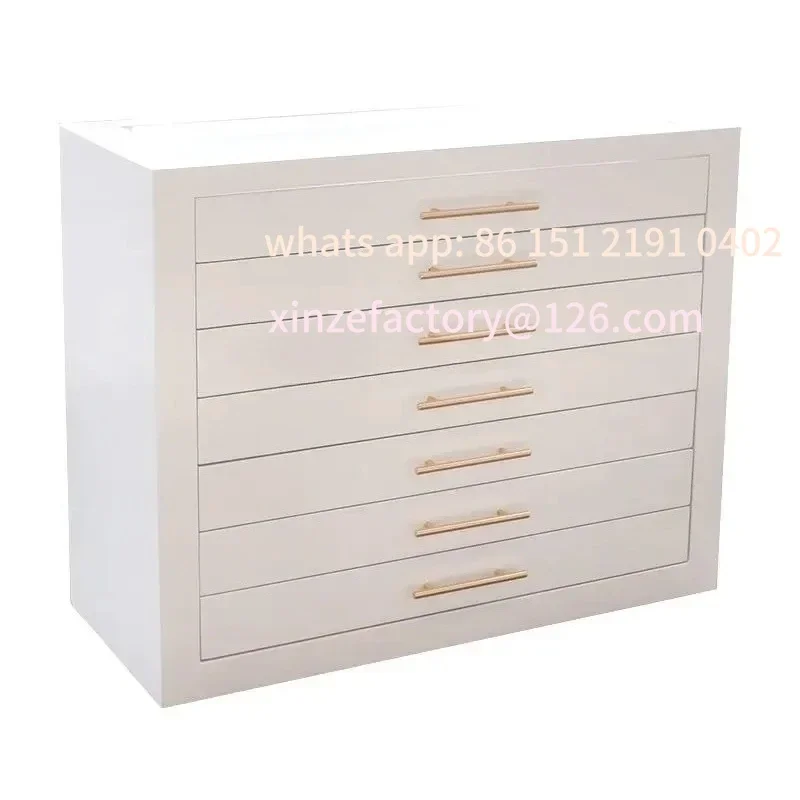 

Customizable Cloakroom storage, jewelry counter, store, double-sided cabinet, jewelry display
