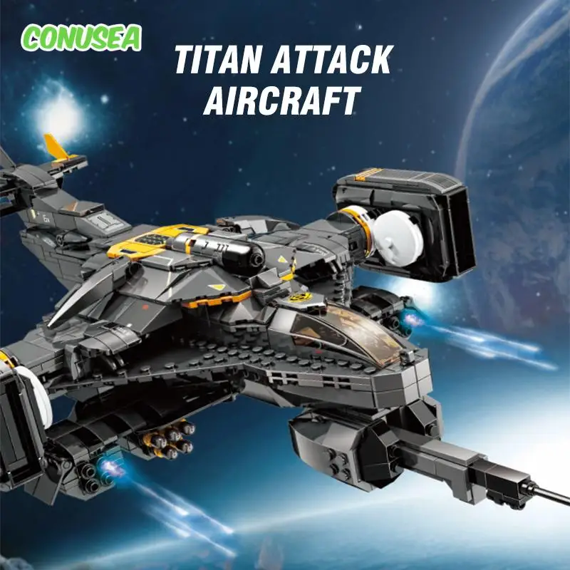 

Building blocks science fiction series combat helicopter Military universe war building blocks assembled technology toys gifts