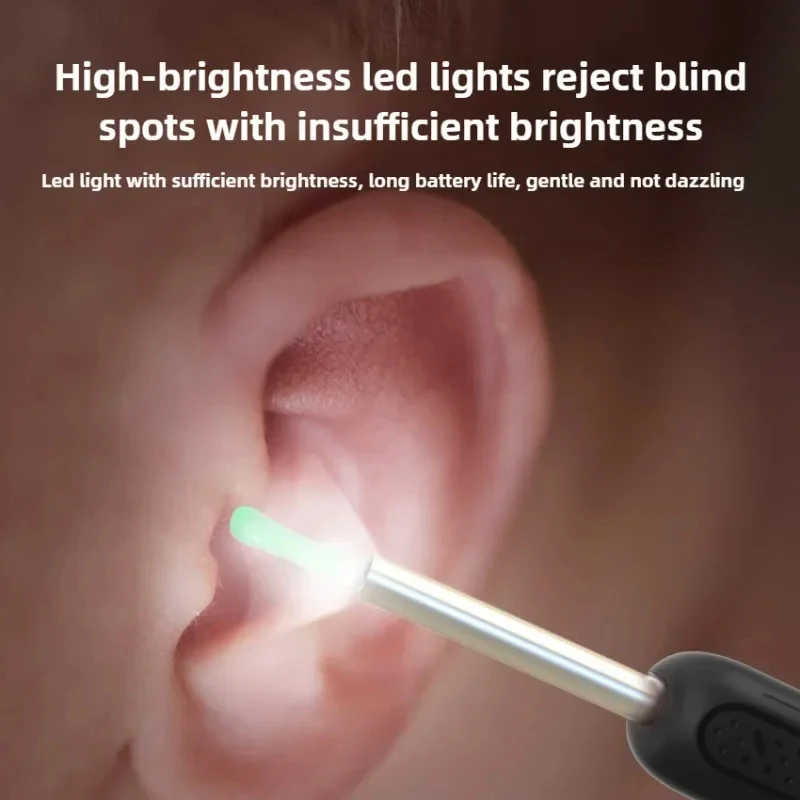 Беспроводной Wi-Fi ушной выбор, отоскоп, камера, бороскоп, светящаяся ушная воск, чистка зубов, осмотр полости рта, здравоохранение, очиститель ушей 2025