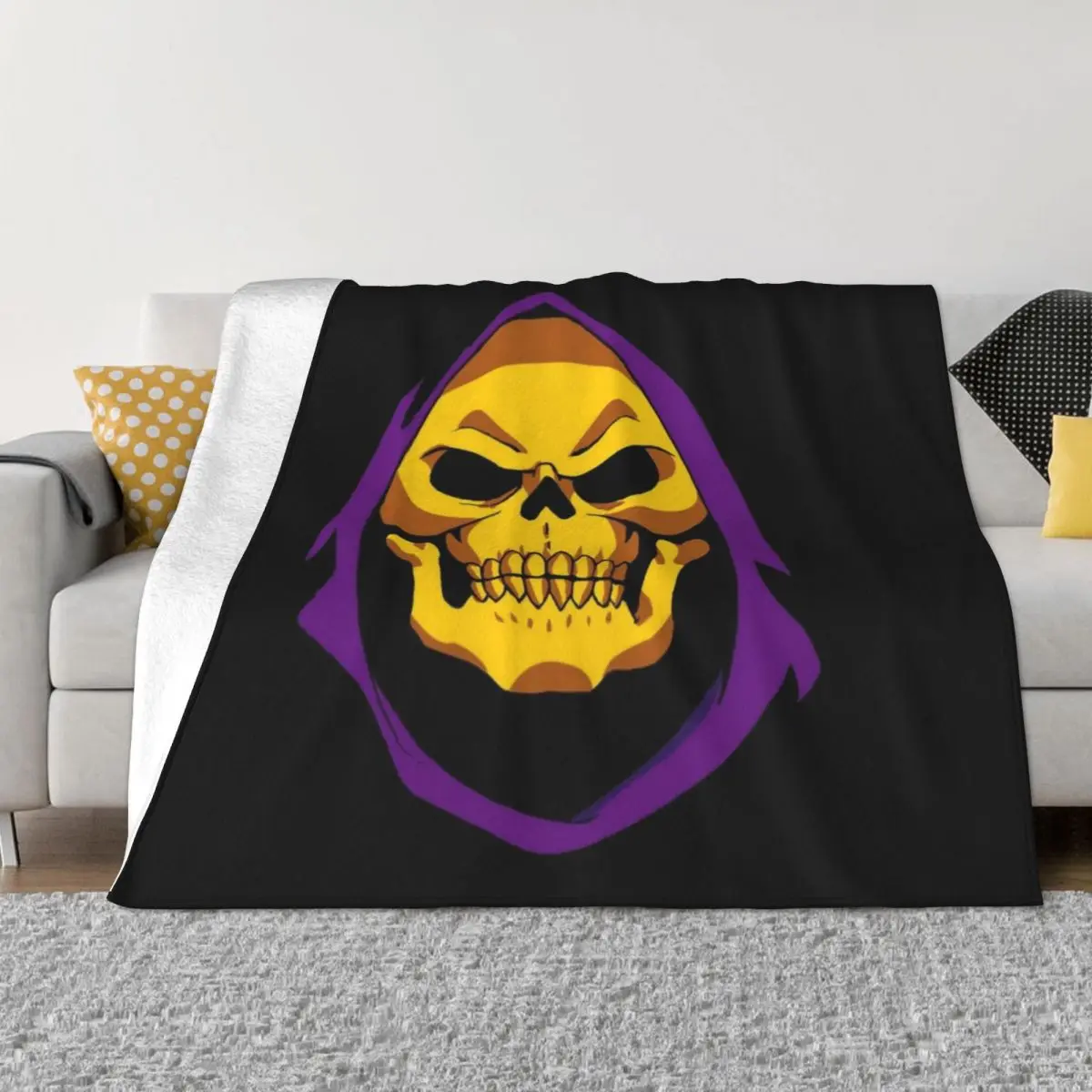 

Skeletor Throw Blanket Decoratives Tourist For Sofa Thin Softest Blankets