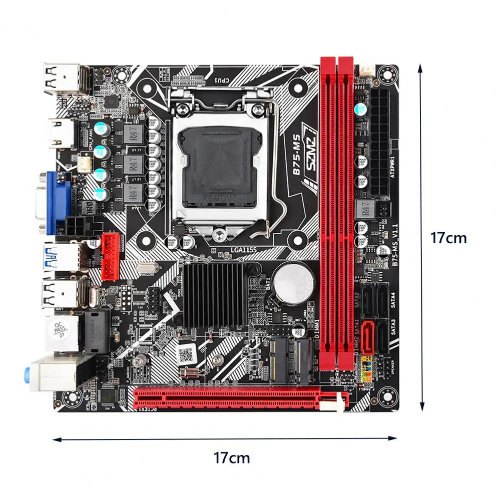 Ddr3 Motherboard Enhance Desktop Performance with B75-ms Motherboards Lga 1155 Ddr3 Hdmi/vga Nvme-m.2 Wifi Pc Accessories