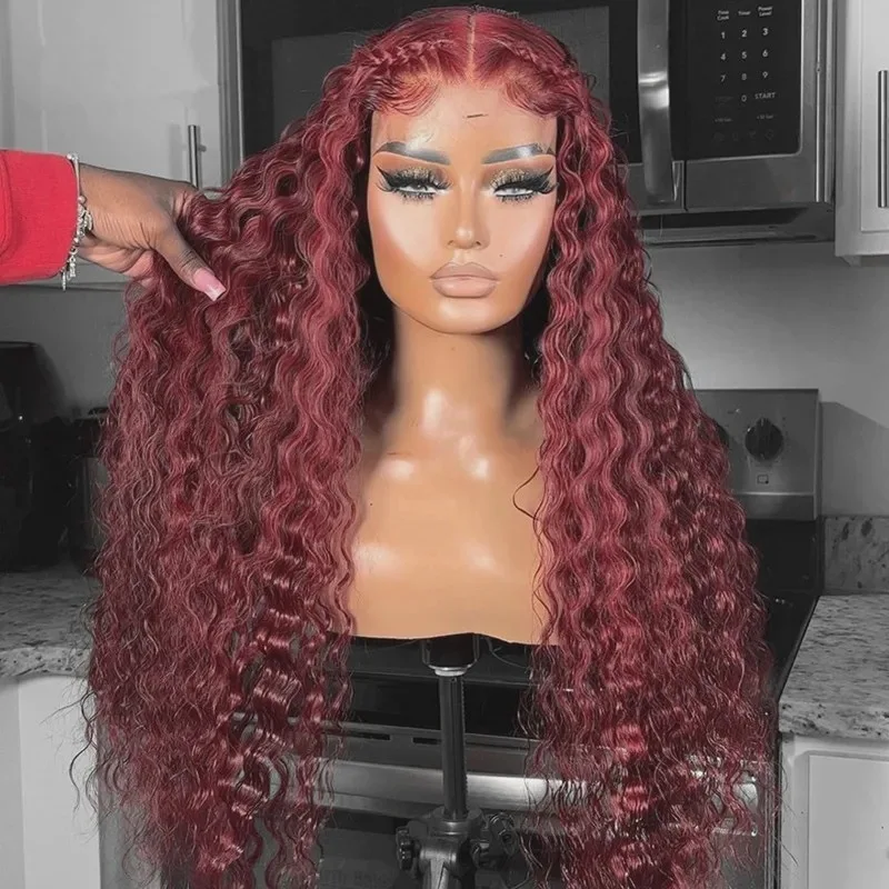 Front Lace Wig European and American women's wigs African long curly hair High-temperature synthetic fiber long curly wig